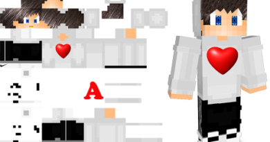 Skin para Minecraft Apaixonado