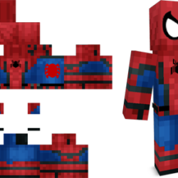 logo skin homem aranha Minecraft